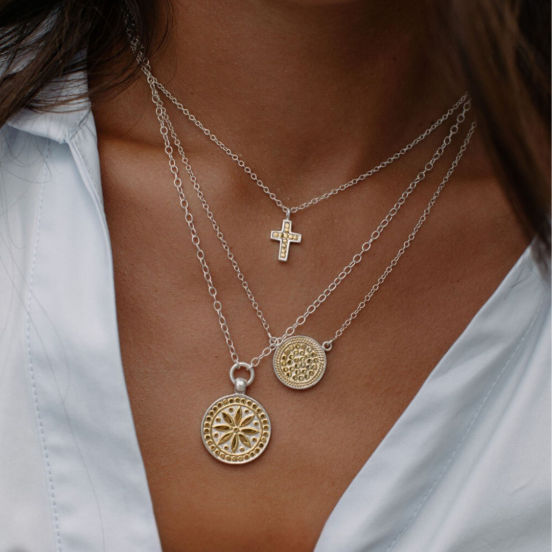 Small Cross Classic Necklace | Handmade Jewelry | Anna Beck
