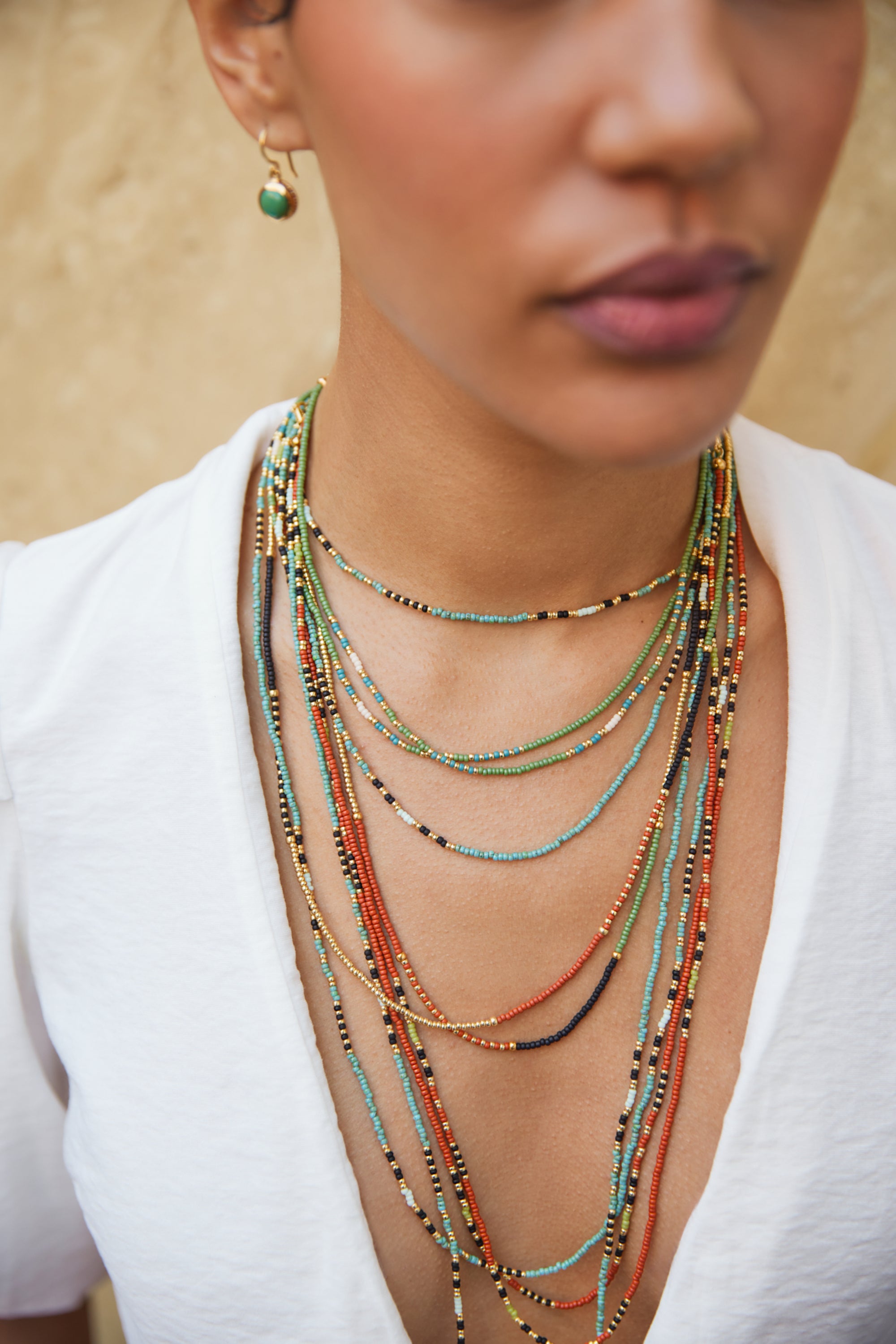 Rudo Beaded Necklace 16” | Handmade Jewelry | Anna Beck Jewelry Rudo Beaded Necklace 16” | Handmade Jewelry | Anna Beck Jewelry