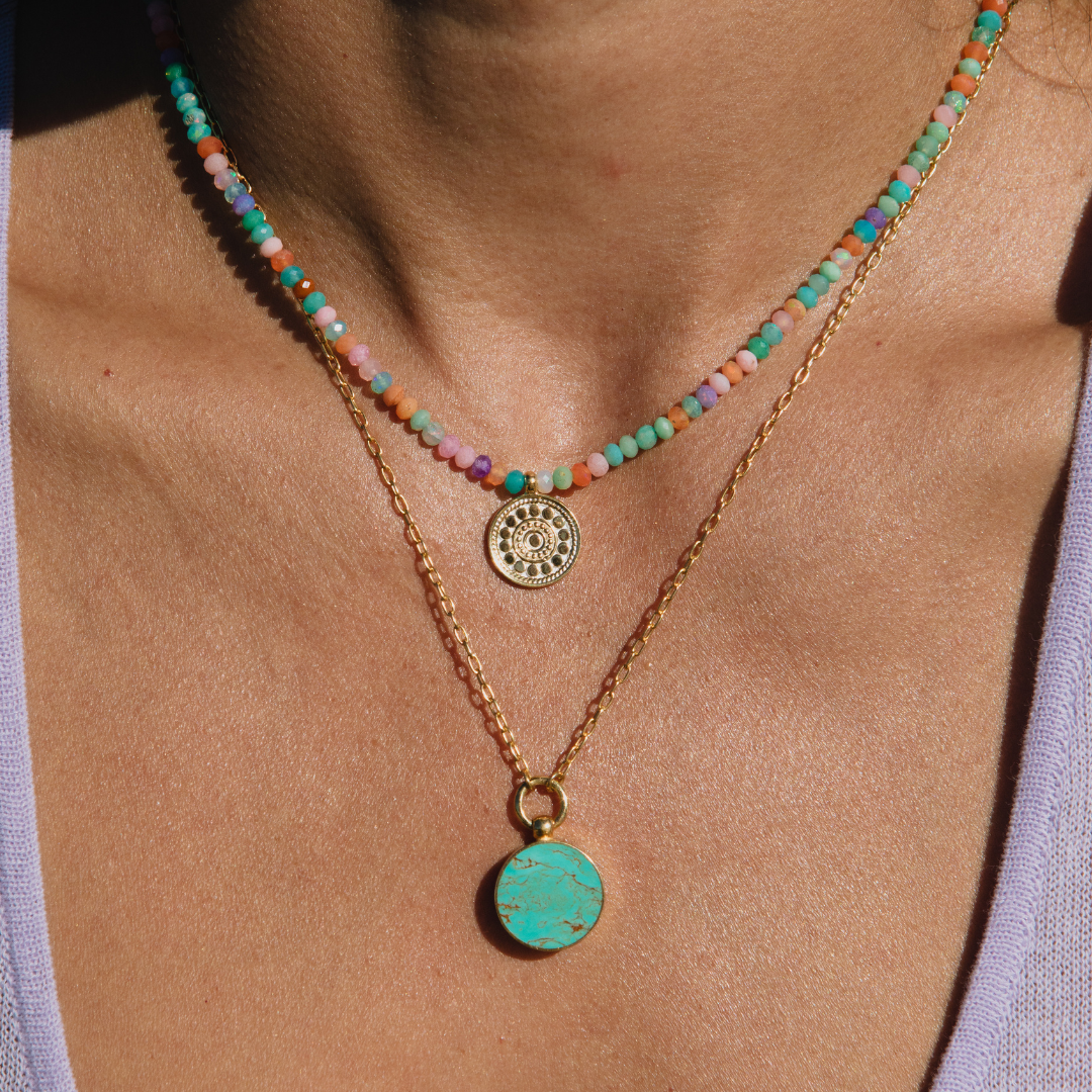 アクセサリー satou touki beads 2way necklace sabi Zocalo Turquoise Necklace - Reversible | Handmade Jewelry | Anna