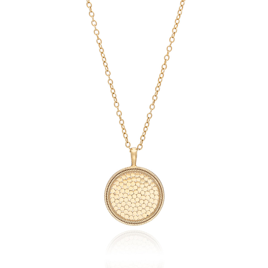 Classic Large Medallion Necklace - Gold