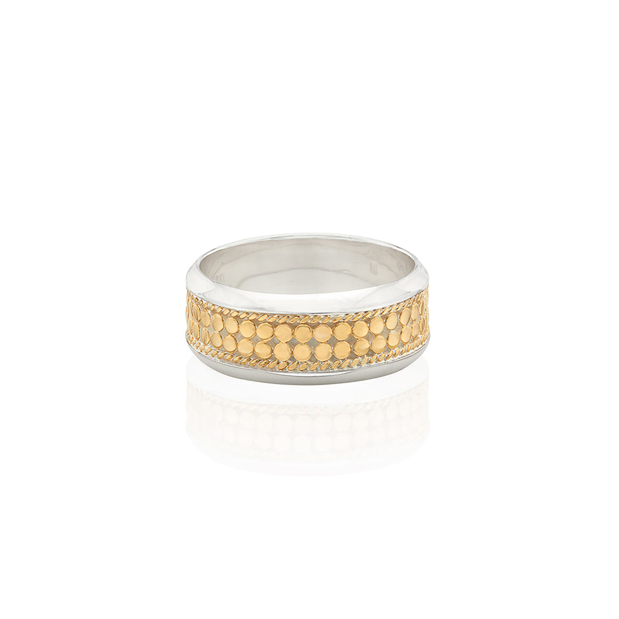Classic Wide Band Stacking Ring - Gold & Silver