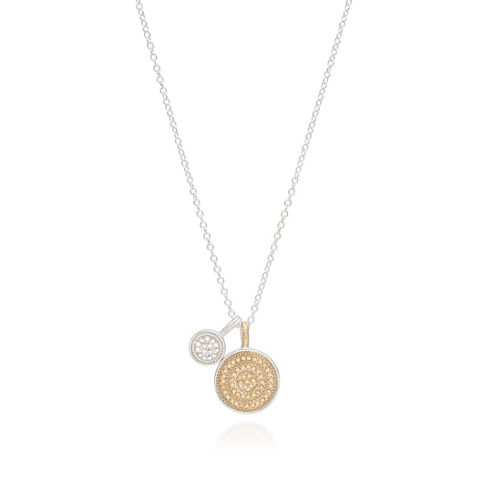 Circle of Life Dual Divided Disc Charity Necklace - AS IS - FINAL SALE
