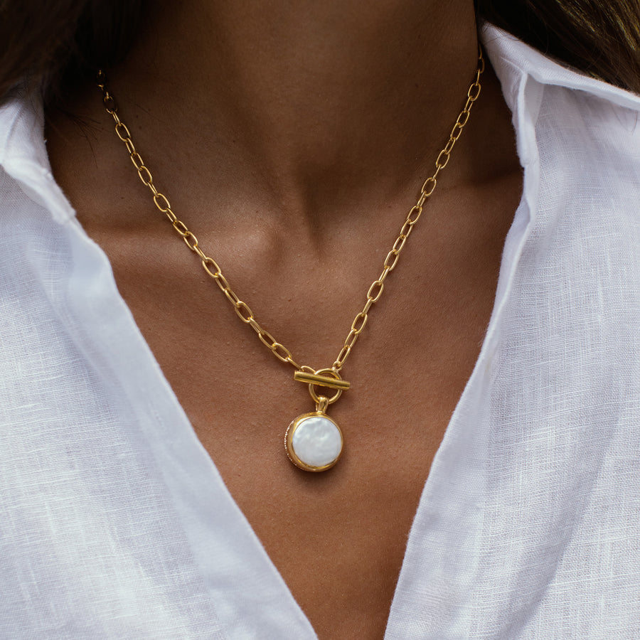 Pearl Toggle Necklace