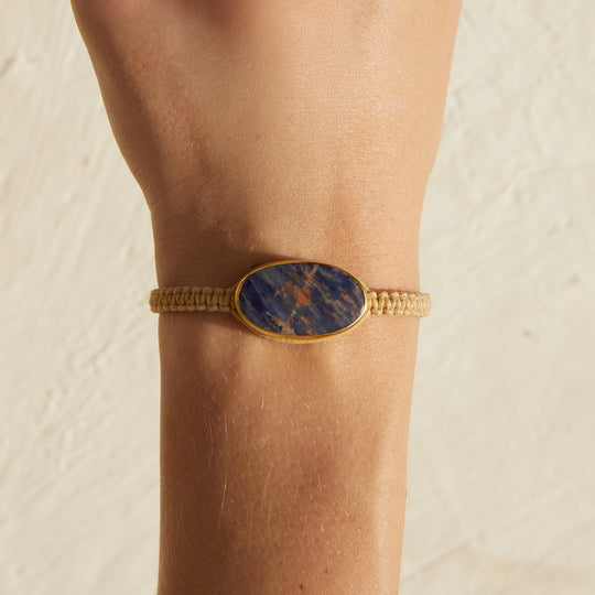 Sodalite Woven Bracelet - 10