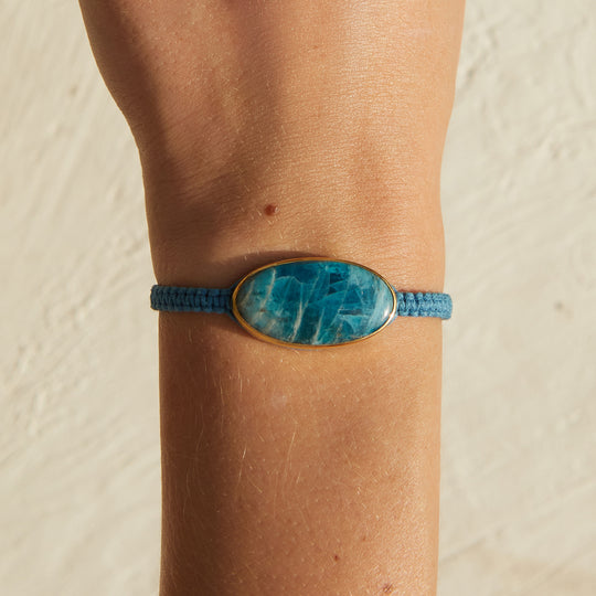 Apatite Woven Bracelet - 06