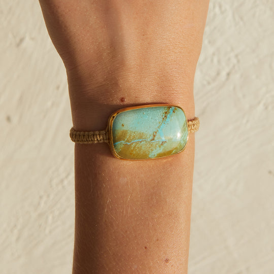 Turquoise Woven Bracelet - 01