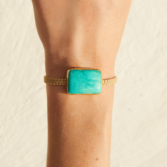 Turquoise Woven Bracelet – 08