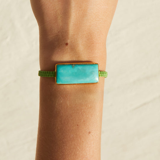Turquoise Woven Bracelet – 05