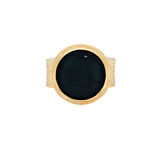 Black Onyx Cocktail Ring