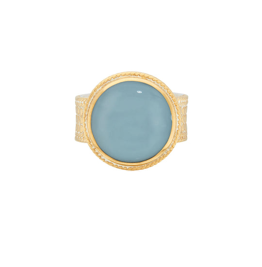 Blue Opal Cocktail Ring