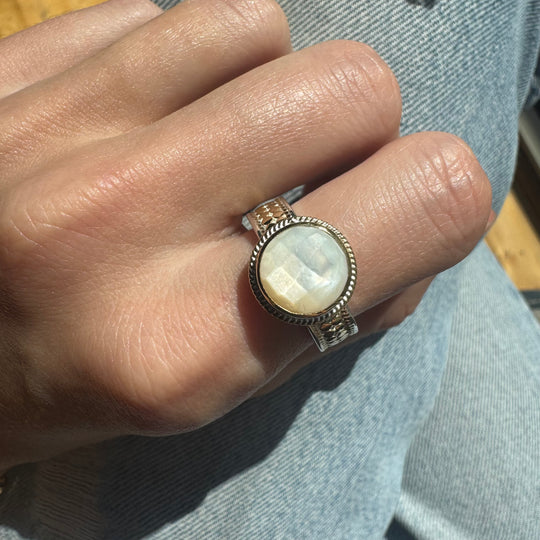 Mother of Pearl Cocktail Ring-AS IS - FINAL SALE