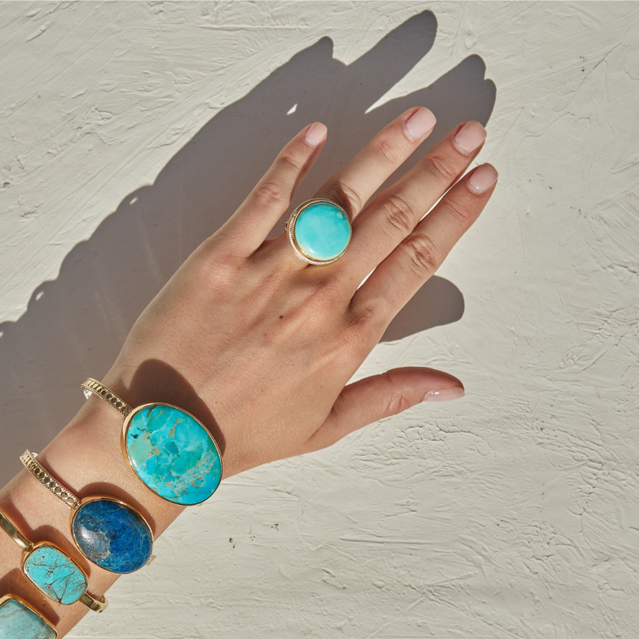 Turquoise Medium Cocktail Ring
