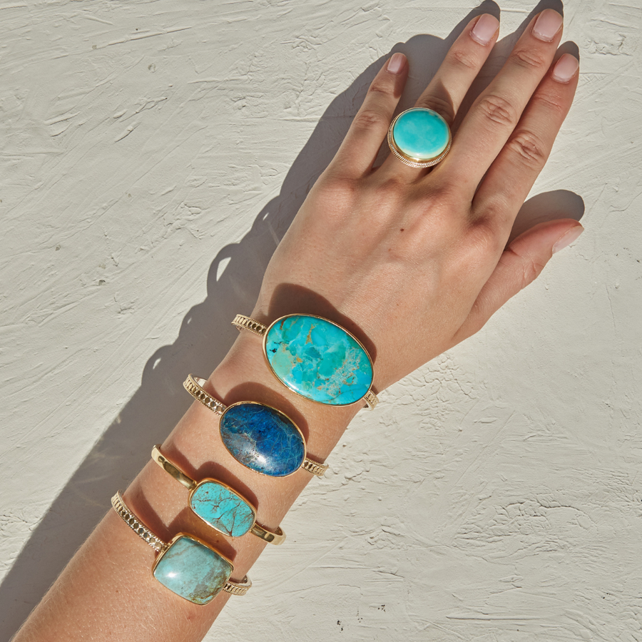 Turquoise Oval Cuff