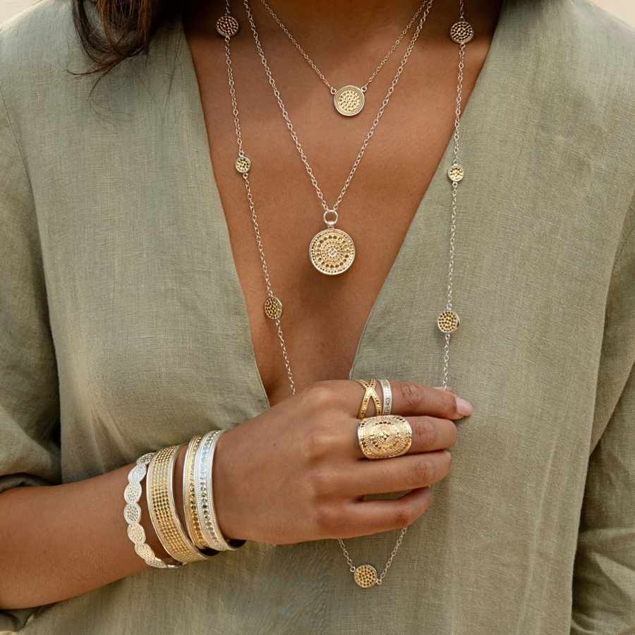 Classic Disc Necklace - Gold