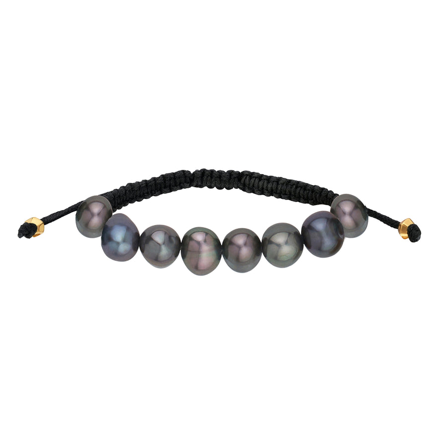 Blue Pearl Woven Bracelet