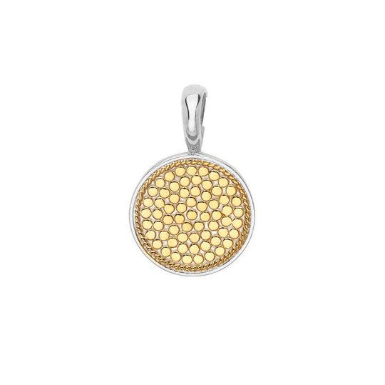 Two Tone Dotted Removable Pendant - Engravable