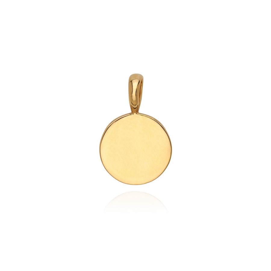 Gold Dotted Removable Pendant - Engravable