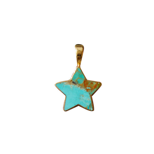 Turquoise Star Charm - Medium