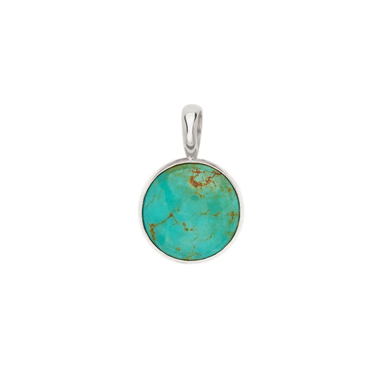 Turquoise Removable Pendant - Silver