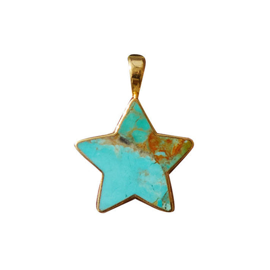 Turquoise Star Charm - Large