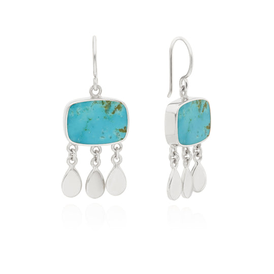 Paloma Drop Earrings - Silver