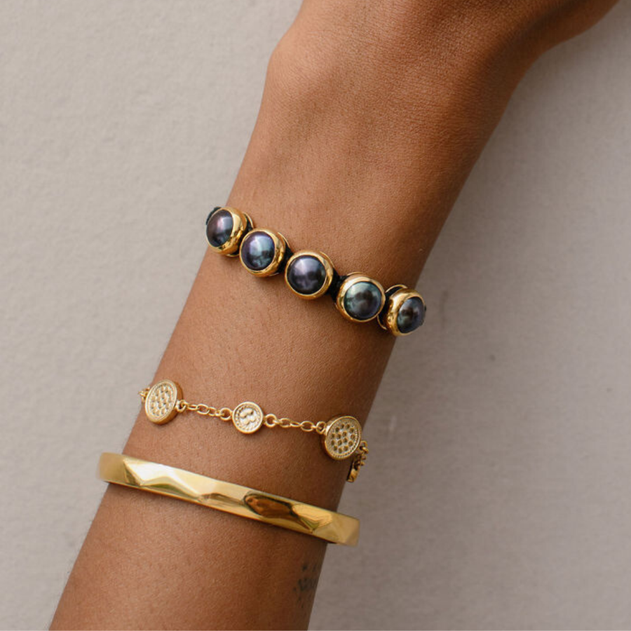 Classic Station Bracelet - Gold