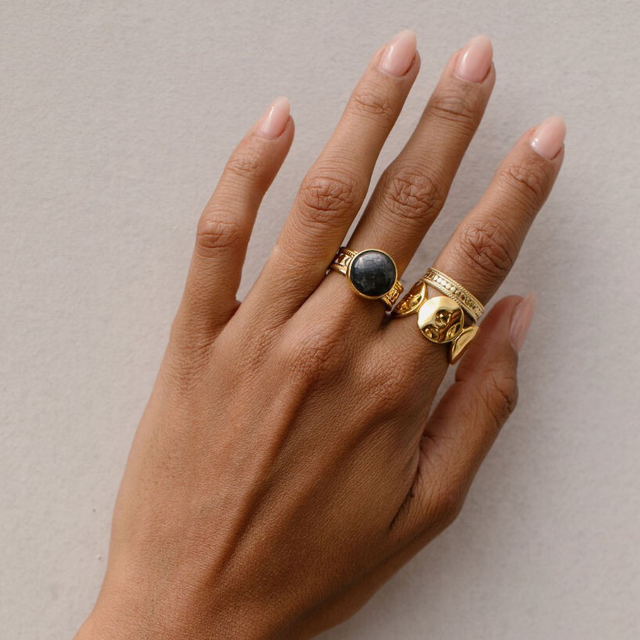 Grey Sapphire Cocktail Ring