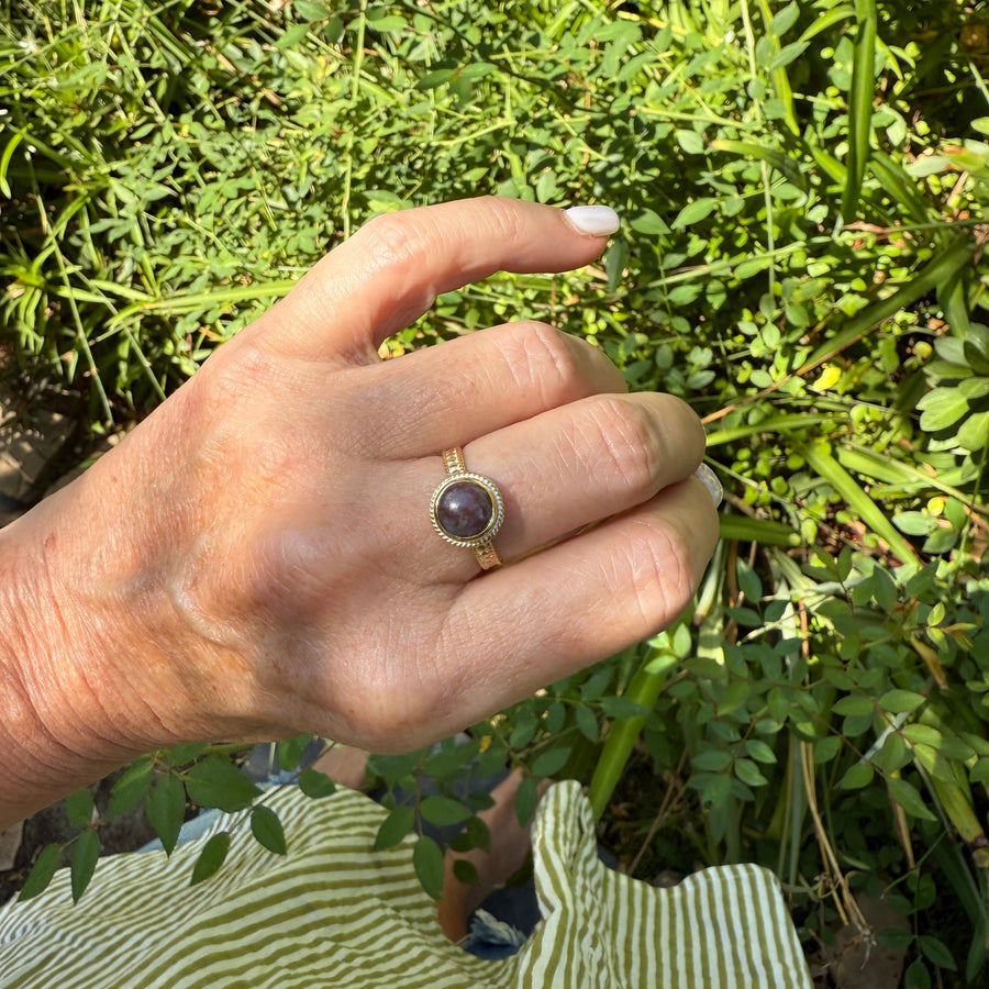Kyanite Ruby Small Cocktail Ring