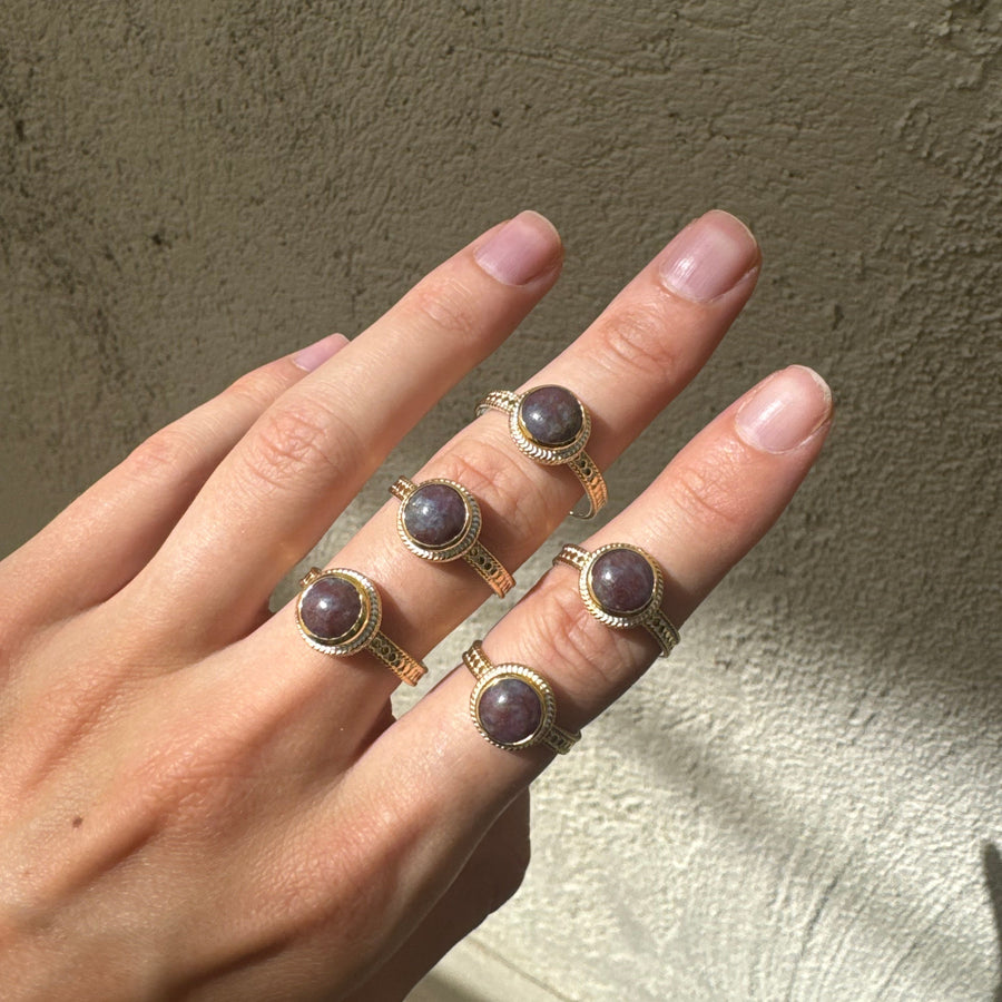 Kyanite Ruby Small Cocktail Ring