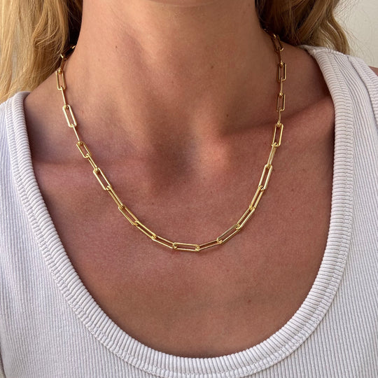 Large Paperclip Chain - 20"