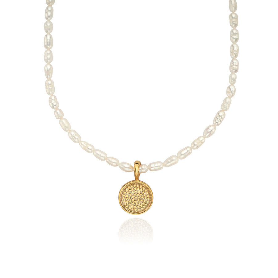 Pearl Beaded Pendant Necklace