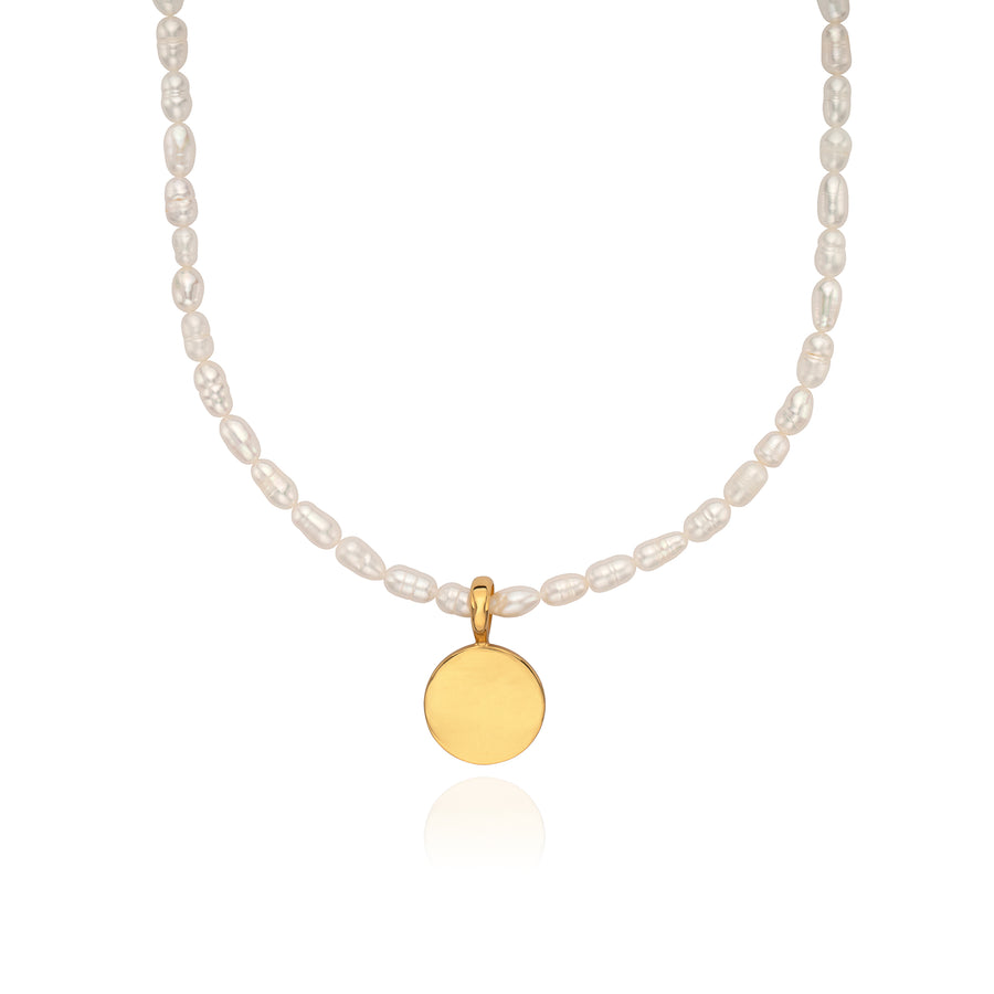 Pearl Beaded Pendant Necklace