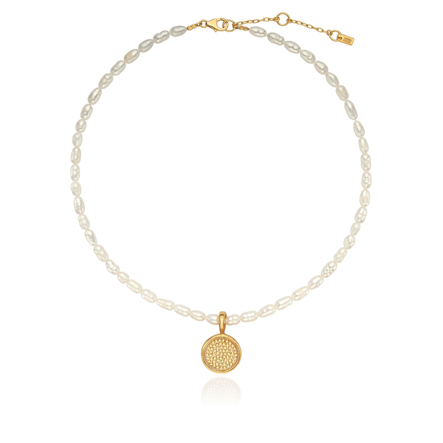 Pearl Beaded Pendant Necklace