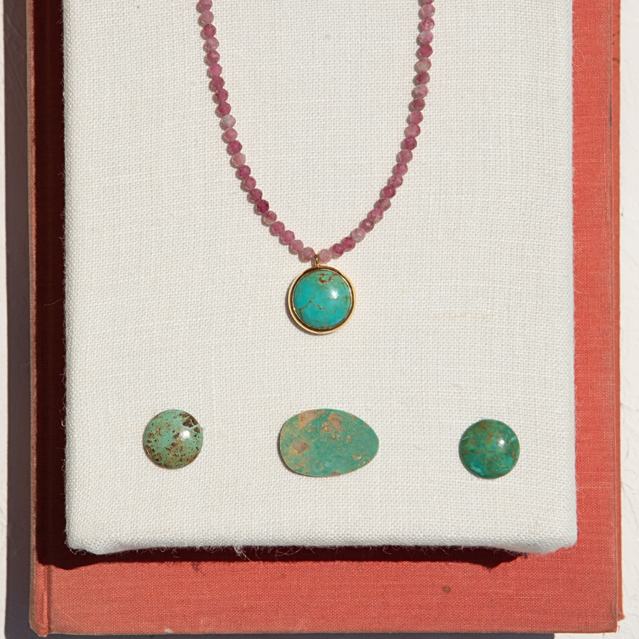 Namaste Necklace - Turquoise