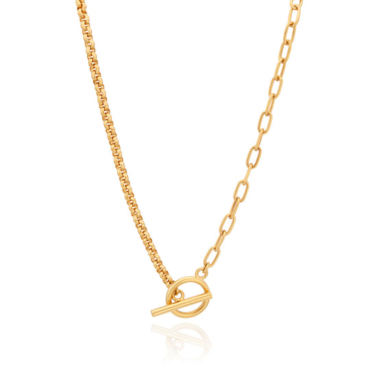 Mixed Chain Toggle Necklace