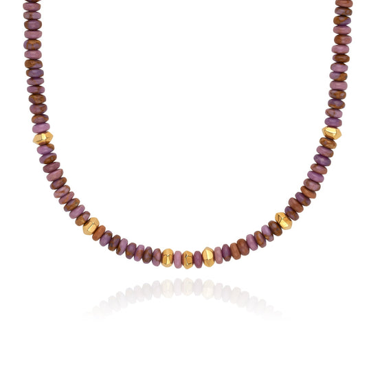 Jacaranda Beaded Necklace