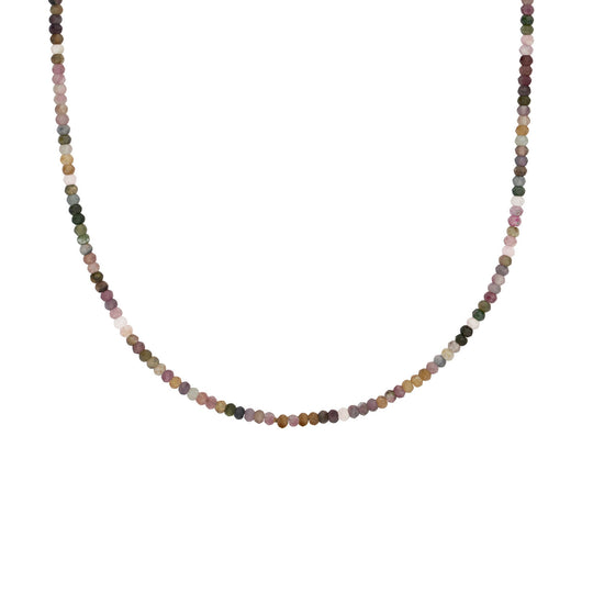 Beaded Mini Watermelon Tourmaline Necklace