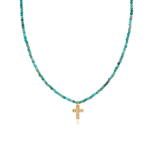 Turquesa Cross Necklace