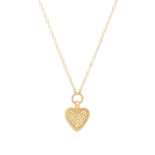 Engravable Heart Necklace – Gold