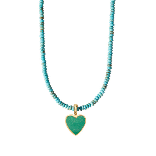 Turquoise Heart Pendant Necklace