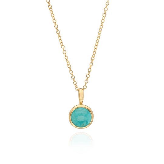Removable Turquoise Pendant Necklace