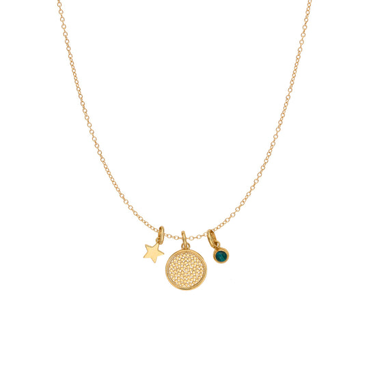 Renewal Charm Necklace: Malachite
