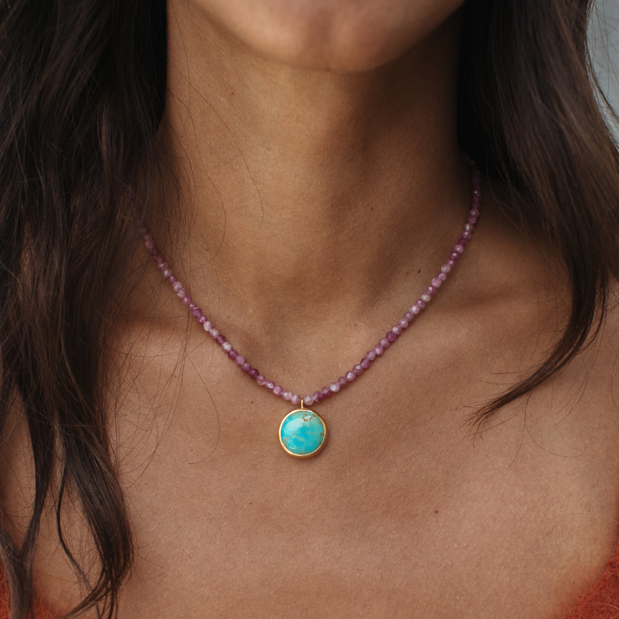 Namaste Necklace - Turquoise