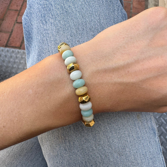 Woven Amazonite Bracelet