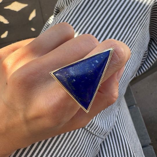 Lapis Gold Ring - AS IS - FINAL SALE