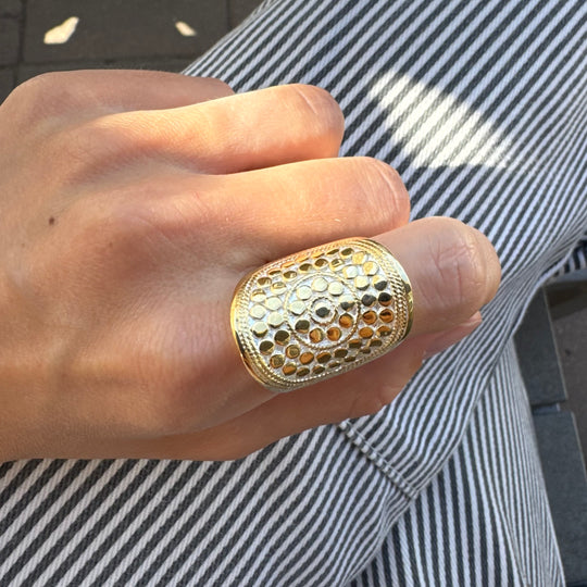 Bold Gold Statement Ring - AS IS - FINAL SALE