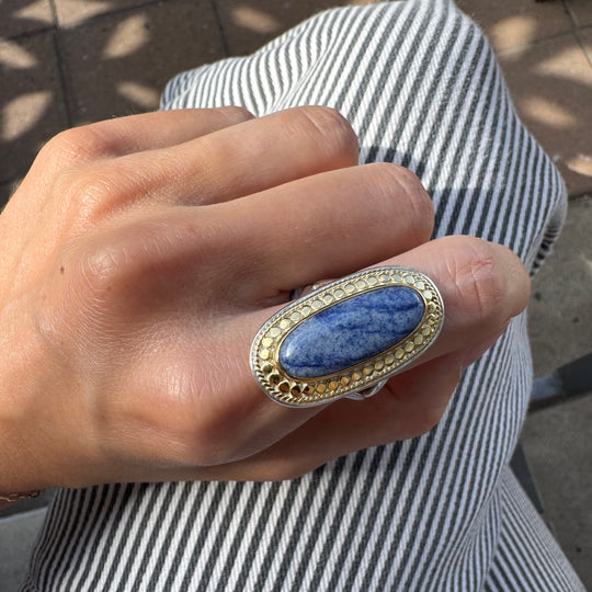 Multi-Stone Two-Tone Ring - AS IS - FINAL SALE