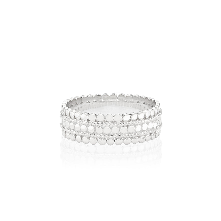 Scalloped Band Ring - Silver