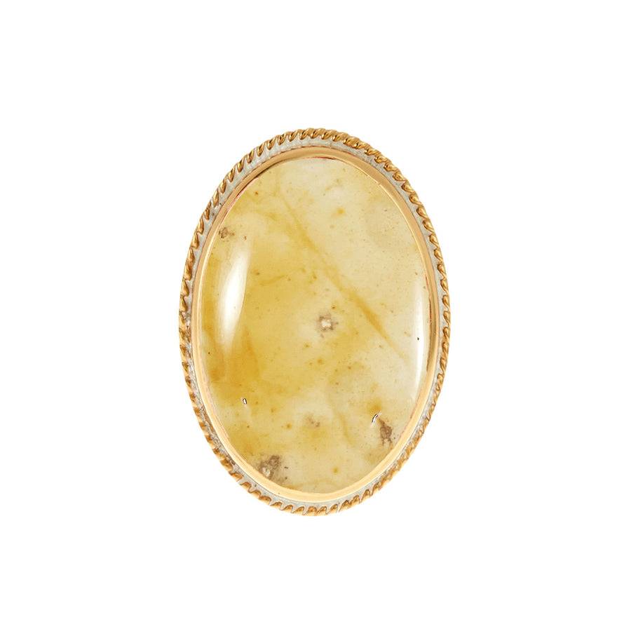 Yellow Aventurine Oval Ring