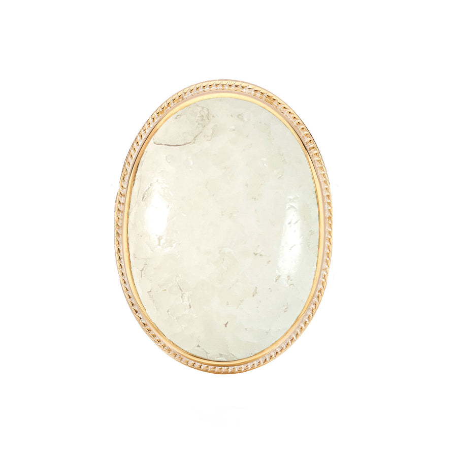 Scolecite Oval Ring